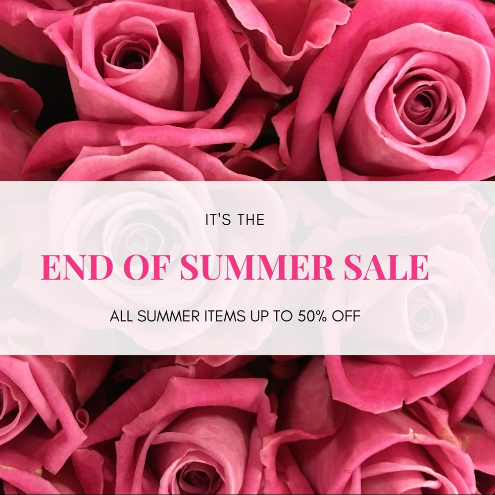 ALL SUMMER ITEMS UP TO 50% OFF!
